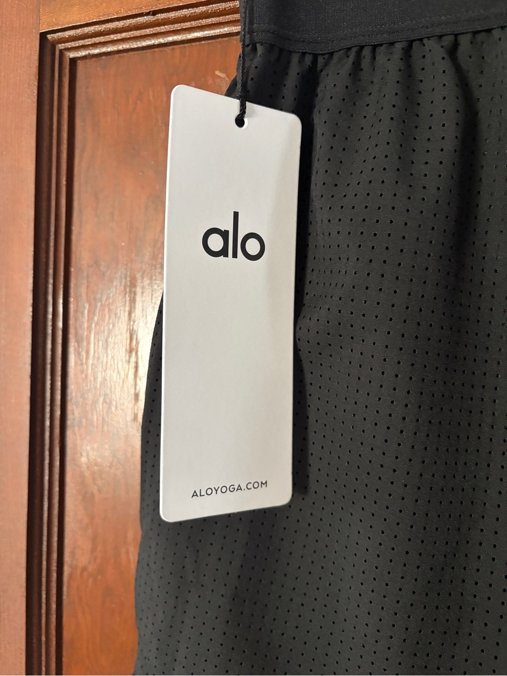 ALO Yoga Women's Black Athletic Shorts - Picture 3 of 4